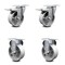 Service Caster 4 Inch Semi Steel Swivel Top Plate Caster Lock Brakes 2 Rigid SCC, 2PK SCC-TTL20S415-SSR-2-R-2 - alternate 1